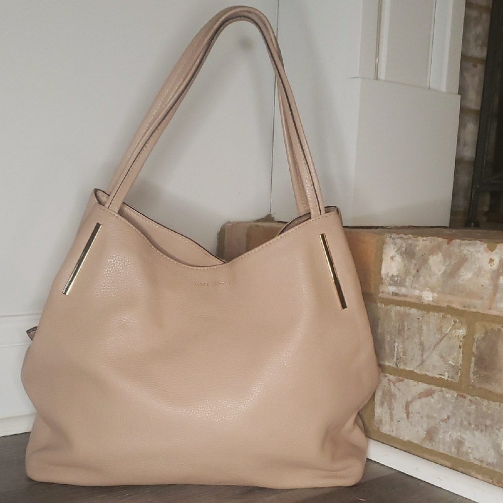 Vince Camuto Tan Leather Tote Bag